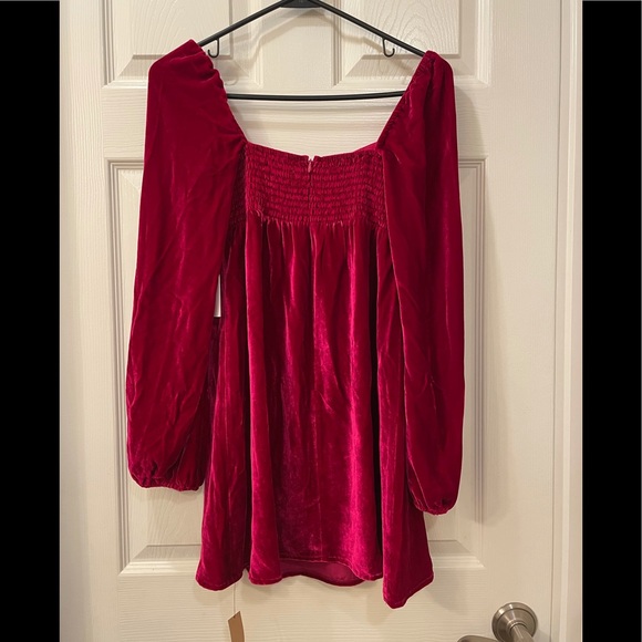 Reformation Chestnut Dress in Rhubarb - Picture 5 of 6